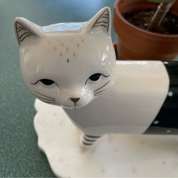 Ceramic Handmade Cat Figurine - Picture 7 of 8